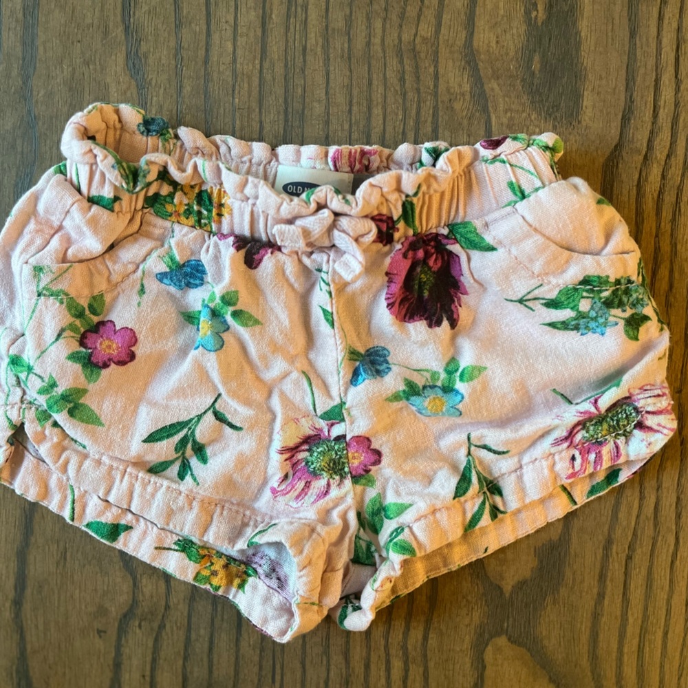 Toddler Floral Print Shorts